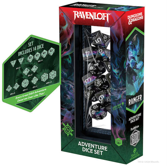 Sirius Würfel D&d Abenteuer Würfel – Ranger Schwarz Blau