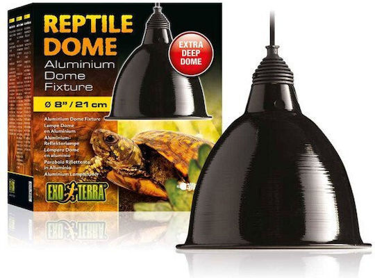 Exo Terra Aluminium Reflektor Reptile Dome Bis 160w L 21,5 X 23,5 X21 5 Cm