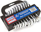 Set Chei Poligonale Germane E-extra Scurte Inch 10 Bucăți 3 8"-3 4" Hbm Machines