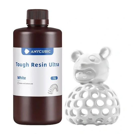 Anycubic Tough Resin за 3D Принтер Бял (SCRWH-10-IPO-01)