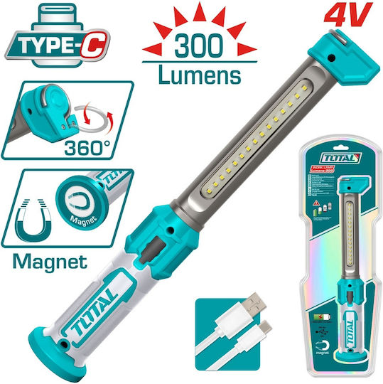 Total Работно осветление На батерия LED с яркост до 300 lm