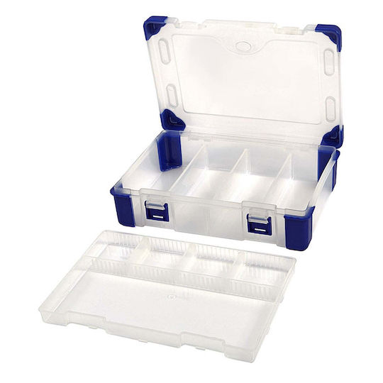 HBM Machines Organizator pentru Compartimente de Scule cu 3 Compartimente cu Separatoare Reglabile 23.5x16.5x6 cm