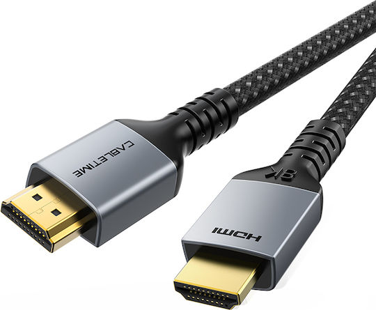 Cabletime HDMI 2.1 Geflochtenes HDMI-Kabel HDMI-Stecker - HDMI-Stecker 3m Schwarz
