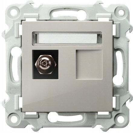 Ospel Sapphire Single Power Socket Beige