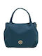 Nora Leather Women's Handbag / Shoulder / Crossbody Petrol Blue