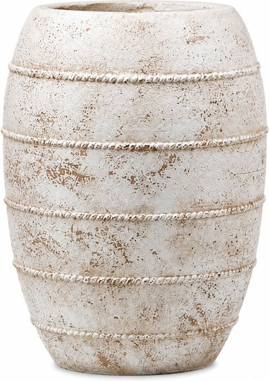 Artekko Concrete Flower Pot Beige 40x40x55cm Artekko Concrete Flower Pot Beige 40x40x55cm