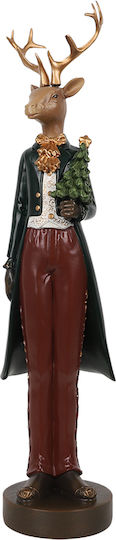 Liberta Liberta Weihnachtsfigur aus Kunststoff Hirsche Länge 8cm
