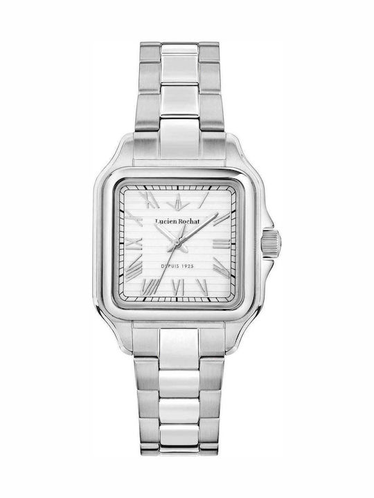 Men's Battery Watch with Silver Stainless Steel Bracelet