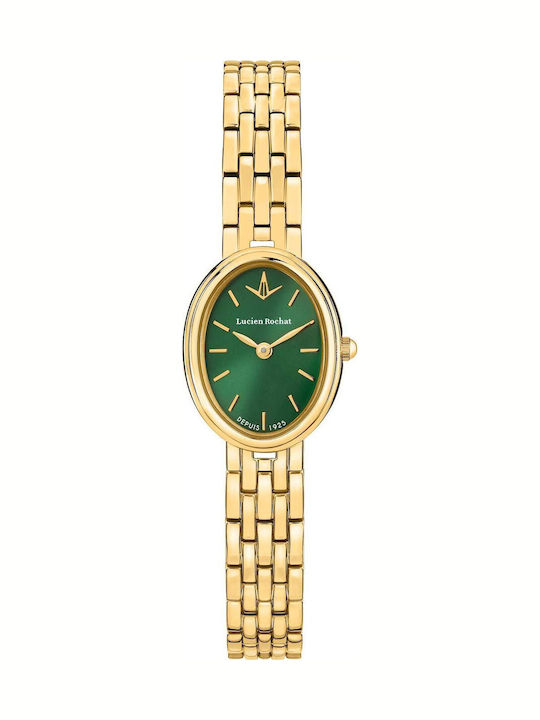 Men's Battery Watch with Gold Stainless Steel Bracelet