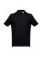 Th Clothes Работна Риза Поло Adam Къс Ръкав 195гр/м² Черна