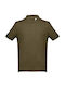 Th Clothes Работна Риза Поло Adam Къс Ръкав 195гр/м² Каки