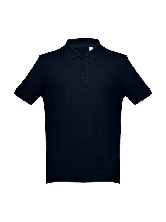 Th Clothes Μπλούζα Εργασίας Polo Adam Κοντομάνικη 195gr/m² Μπλε Navy