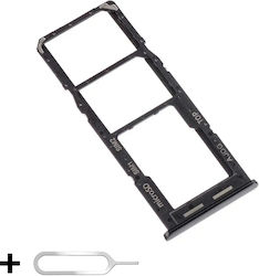 Sim Tray Holder Samsung A04s A047 Dual Sim Microsd Card Slot + Sim Key Included Black Sim Tray Holder Samsung A04s A047 Dual Sim Microsd Card Slot + Sim Key Included Black