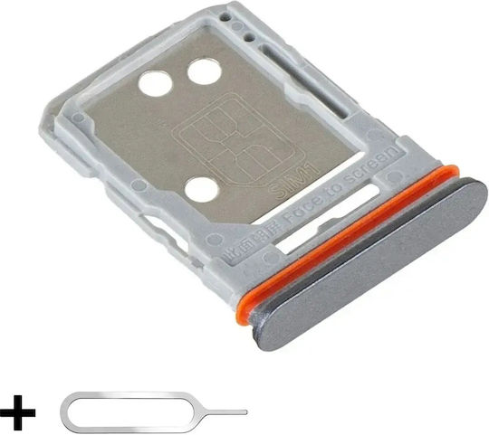 Sim Tray Halter Realme 14t + Sim-Auswerfer-Tool Inklusive Schwarz Obsidian Schwarz