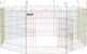 Pawhut Foldable Metallic Dog Park with 8 Panels 156x156x60cm Multicolour