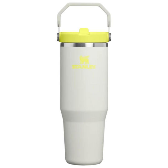 Stanley IceFlow Flip Straw 2.0 Термос Чаша от Неръждаема Стомана Без BPA 890 мл Pale Stone Atomic с Сламка