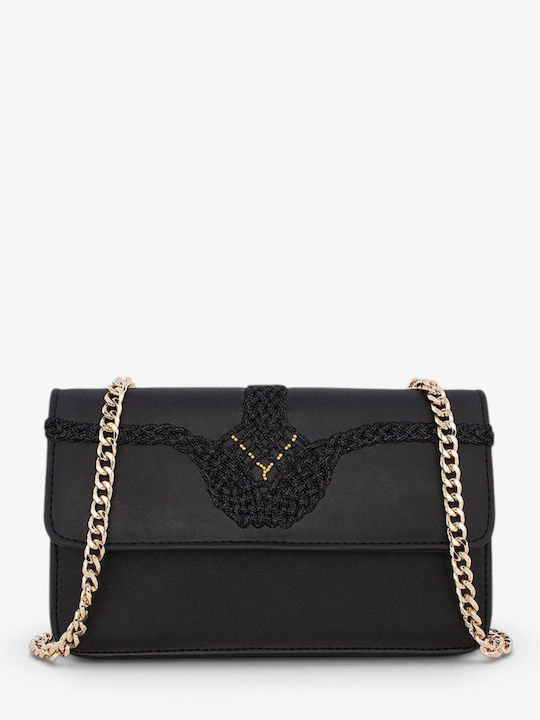 Damen Schultertasche Schwarz