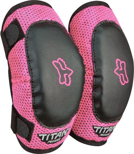 Fox Peewee Titan Kids Set Motorcycle Rider Elbow Pads Black Colour