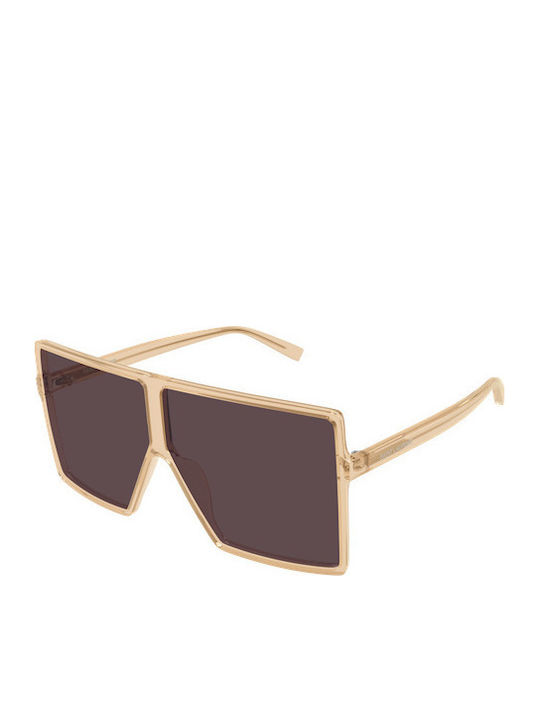 Ysl Unisex Ochelari de soare cu Cadru Galben