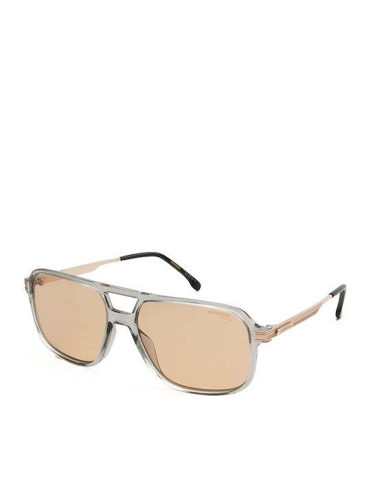 Carrera Men's Sunglasses with Transparent Frame and Grey Lens