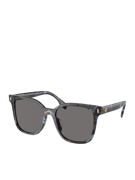 Tory Burch Women's Sunglasses with Black Horn-Rimmed Frame