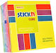 Stick'n Κυβος Αυτοκολλητα 76x76mm 400 Φυλλα Ουρανιο Τοξο Νεον-παστελ 550.21539 549070