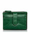 Small Leather Women's Wallet Green