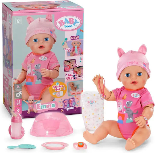 ZAPF Creation Baby Born Baby Doll Set with Doll Emma