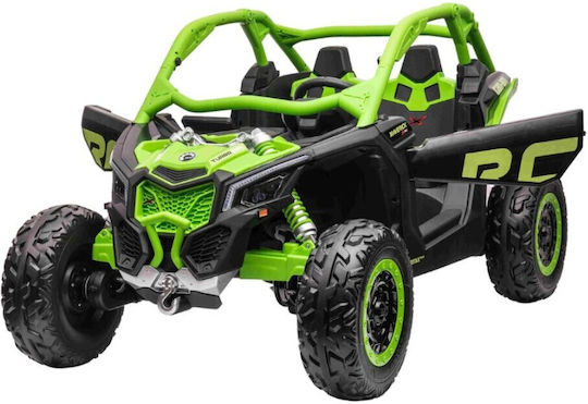 Can-Am Maverick X3 Buggy Cu Două Locuri Cu Telecomandă Licențiat 24 Volt Verde Pentru 3+ Ani