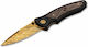 Boker Tirpitz Джобно ножче Damast Gold в Калъф
