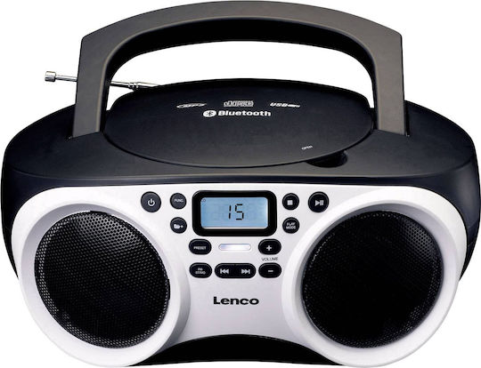 Lenco SCD-501 Weißes Tragbares Radio-CD-Spieler mit CD