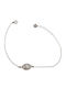 Prince Silvero Damenträgerarmband mit Auge-Design aus Silber 16cm