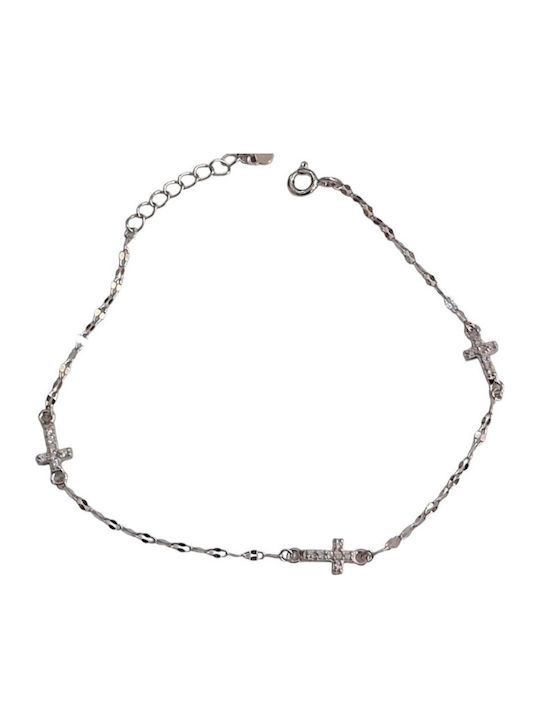 Prince Silvero Damentrauring mit Kreuz-Design aus Silber mit Zirkon 15cm Prince Silvero Damentrauring mit Kreuz-Design aus Silber mit Zirkon 15cm
