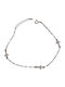 Prince Silvero Damentrauring mit Kreuz-Design aus Silber mit Zirkon 15cm