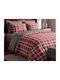 MayHome MayHome Bettlaken Halbdoppel mit Gummibettlaken 120x200+25cm Rote 3 Stück