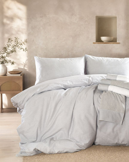 Rythmos Nova Σετ Σεντόνια Υπέρδιπλα 230x260εκ. Sand Γκρι (4τμχ)