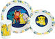 Disney Σετ Φαγητού Ango Lion King από Πλαστικό Λευκό 3τμχ για 6+ μηνών