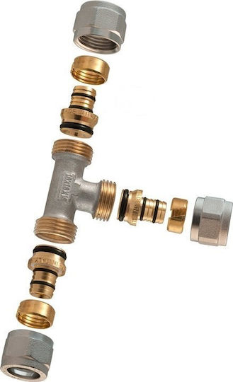 Tdm Brass Tee Demontabil Filetat 1445e 18x18x18
