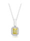 Chrilia Necklace Made of 18k White Gold with Diamond