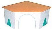Pinokio Pino-07 Wooden Corner Hamster House Country Residence 27.5x27.5x15cm
