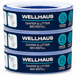 Wellhaus Резервни торбички за кофа Бежови 3 бр