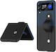 Skin Contrast Wristband Folding Hard Case Stand Dark Blue Black Samsung Galaxy Z Flip3