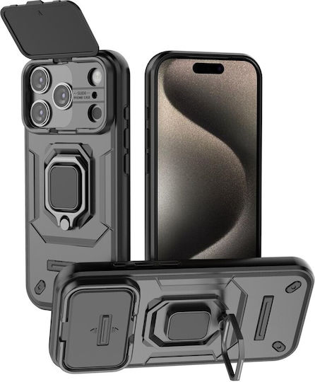 Camera Cover Hard Case Ring Black Apple iPhone 17 Pro/18 Pro