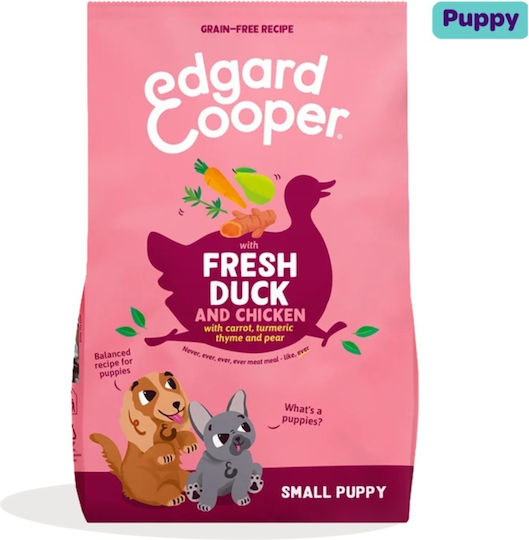 Edgard Cooper 1kg Grain-Free Dry Dog Food for Neutered Puppies of Medium Breeds with Duck, Chicken, Meat, Vegetables and Potatoes