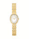 Lucien Rochat Womens Battery Watch With Gold Metal Bracelet