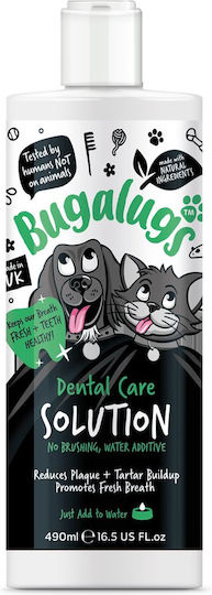 Bugalugs Mouth Wash for Dogs & Cats Against Tartar & Plaque 490ml