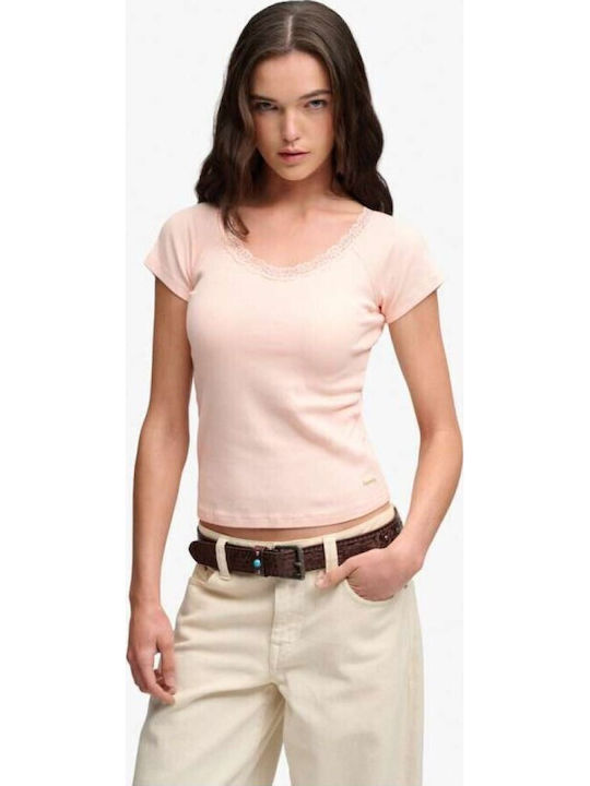 Дамска Къса Тениска Rose Blush Pink