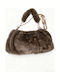 Genuine Leder Damenhandtasche Braun