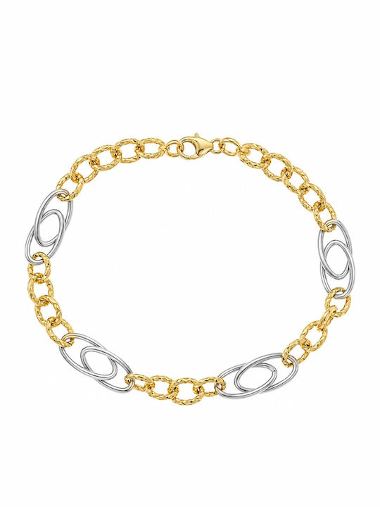 Senzio Belibasakis Women's Gold Plated Identity Bracelet