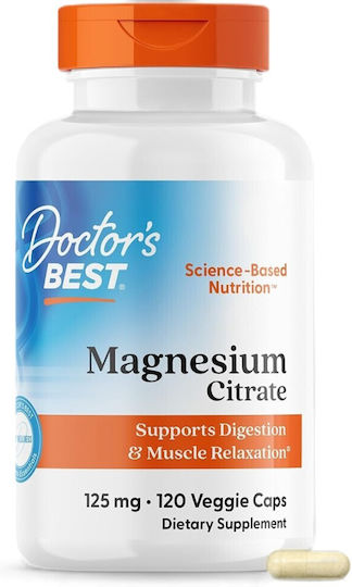 Doctor's Best Магнезиев цитрат 125 мг 120 капсули